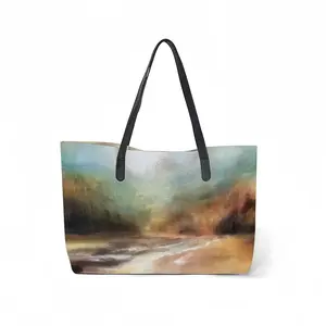 The Light Of Joy Leather Shopping Hanbag