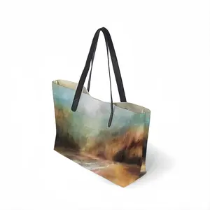 The Light Of Joy Leather Shopping Hanbag