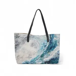 Liquid Language Leather Shopping Hanbag