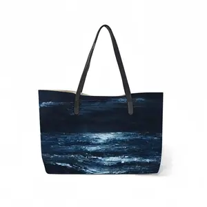 Moonlit Leather Shopping Hanbag