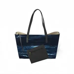 Moonlit Leather Shopping Hanbag