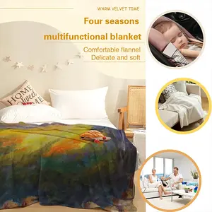 Sunny Field Flannel Blanket (Multi-Size, Vertical)