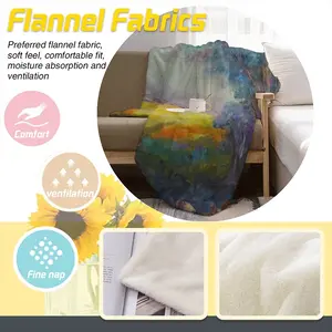 Sunny Field Flannel Blanket (Multi-Size, Vertical)