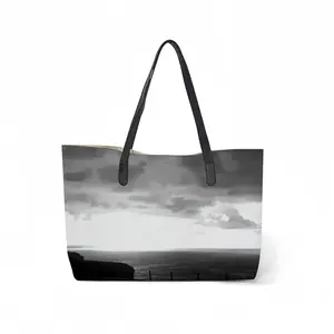 Sun Spot From Dunnet Head Leather Shopping Hanbag