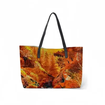 Through The Valleys Leather Shopping Hanbag