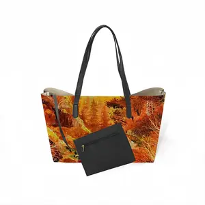 Through The Valleys Leather Shopping Hanbag