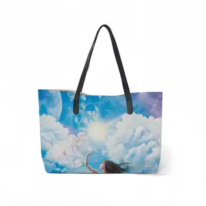 The Cycle Of Life Leather Shopping Hanbag