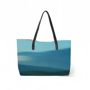 Landscape #008 Leather Shopping Hanbag