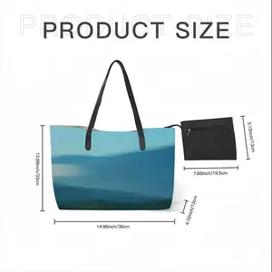 Landscape #008 Leather Shopping Hanbag