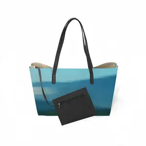 Landscape #008 Leather Shopping Hanbag