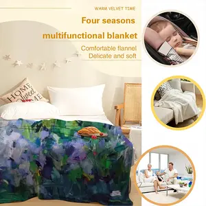 Infinite Garden #13 Flannel Blanket (Multi-Size, Vertical)