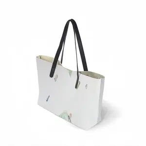 Structural Cracks Leather Shopping Hanbag