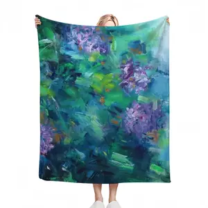 Floral Obsession Flannel Blanket (Multi-Size, Vertical)