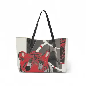 Wwf Amur Tiger Leather Shopping Hanbag