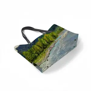 Signed Mountain River Leather Shopping Hanbag