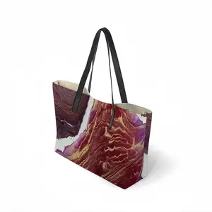 Wine Glass Leather Shopping Hanbag