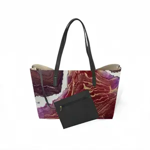 Wine Glass Leather Shopping Hanbag