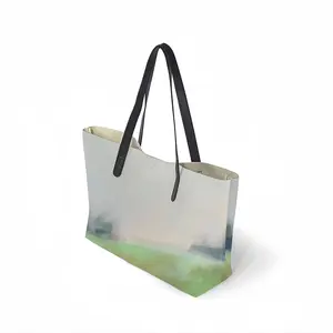 Where The Grass Is Always Green Leather Shopping Hanbag