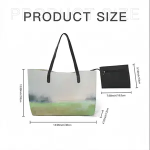 Where The Grass Is Always Green Leather Shopping Hanbag