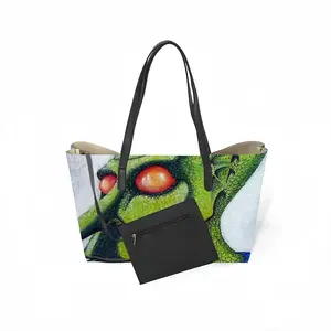 Red Eyed Yahwen Leather Shopping Hanbag