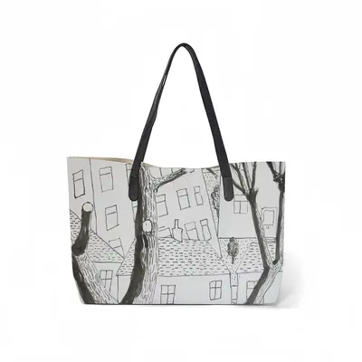 Trees Leather Shopping Hanbag