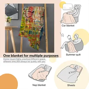 Artjpg Flannel Blanket (Multi-Size, Vertical)