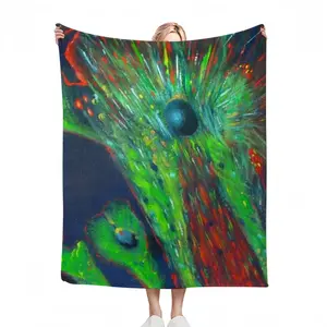 Cellular Universe Flannel Blanket (Multi-Size, Vertical)