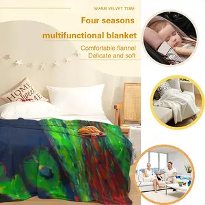 Cellular Universe Flannel Blanket (Multi-Size, Vertical)