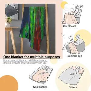 Cellular Universe Flannel Blanket (Multi-Size, Vertical)