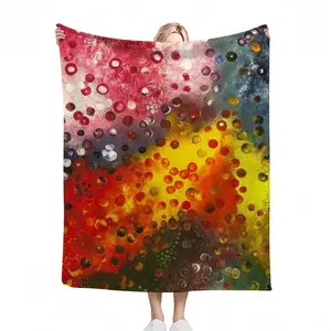 A Field Of Energy E Flannel Blanket (Multi-Size, Vertical)