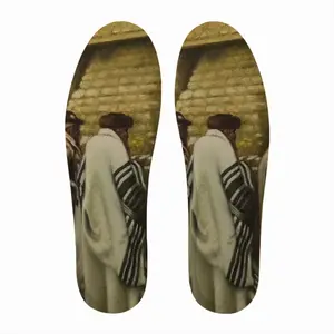 Men Jewish Pilgrims At The Western Wall Insole