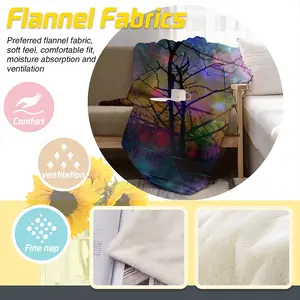 Hypnotic Universe Flannel Blanket (Multi-Size, Vertical)