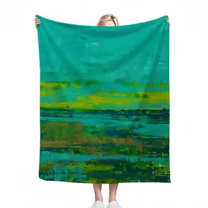 At Low Tide Flannel Blanket (Multi-Size, Vertical)