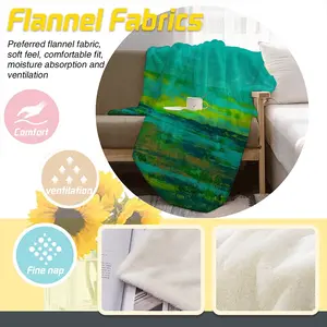 At Low Tide Flannel Blanket (Multi-Size, Vertical)