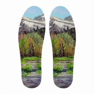 Men Impressionist Snow Mountains Insole