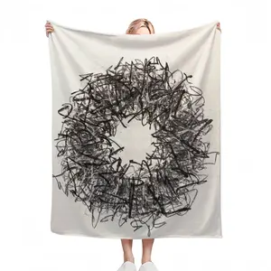 On Paper-Portal #3 Flannel Blanket (Multi-Size, Vertical)