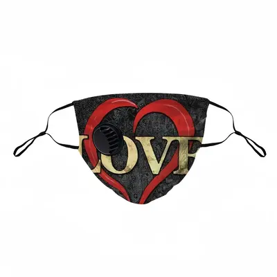 Love Is The Answer Respirator Valve Mask