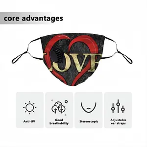 Love Is The Answer Respirator Valve Mask