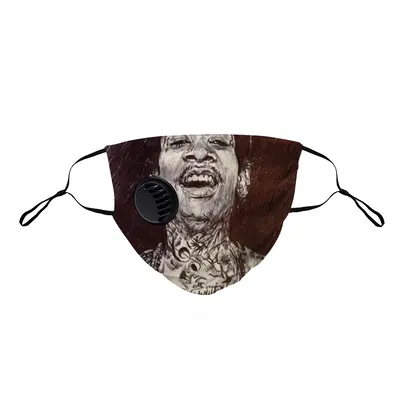 Wiz Khalifa Portrait Respirator Valve Mask