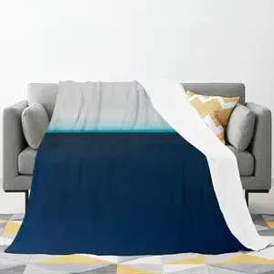 Charcoal White Teal Series 3 Flannel Blanket (Multi-Size, Vertical)