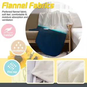 Charcoal White Teal Series 3 Flannel Blanket (Multi-Size, Vertical)