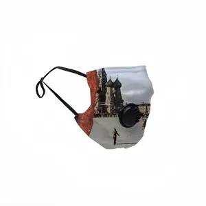 Lady In Red Square Respirator Valve Mask