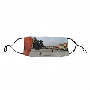 Lady In Red Square Respirator Valve Mask