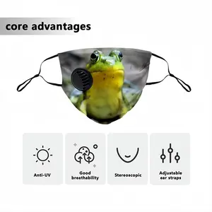 Green Frog Chillin Respirator Valve Mask