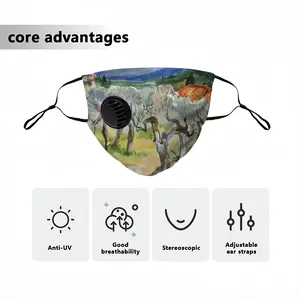 Olive Trees Respirator Valve Mask