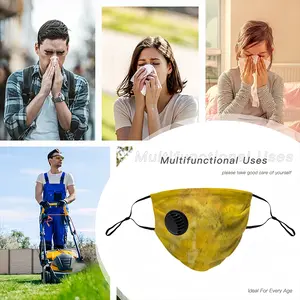 Yellow Respirator Valve Mask