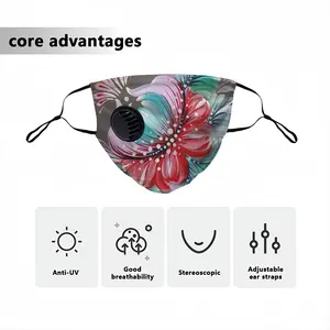 Floral Impromptu Respirator Valve Mask