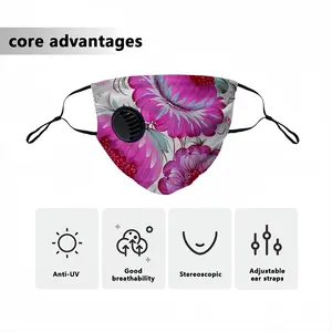 Peony Blossom Respirator Valve Mask