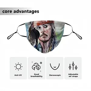 Johnny Depp Jack Sparrow Respirator Valve Mask