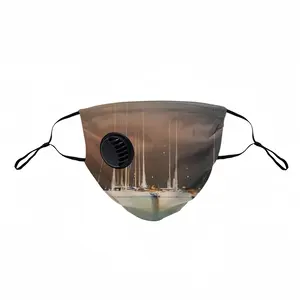 Sailboats In Thunderstorm Respirator Valve Mask